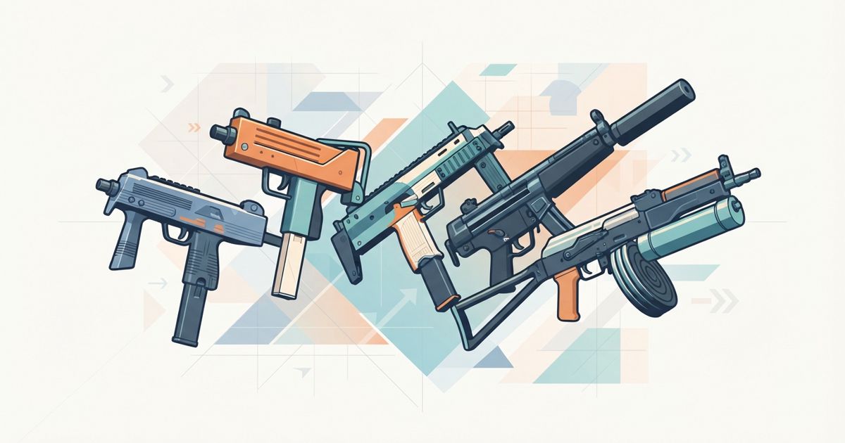SMG meta v CS2: MP9, MAC-10, MP7, MP5-SD a Bizon v praxi