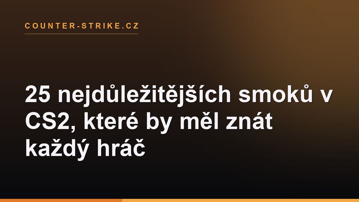 25 nejdůležitějších smoků v CS2, které by měl znát každý hráč
