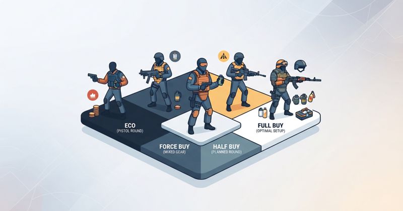 CS2 economy guide: kdy eco, force buy, half buy a full buy