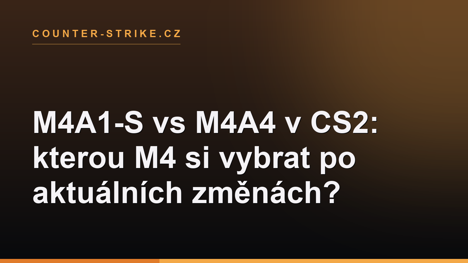 M4A1-S vs M4A4 v CS2: kterou M4 si vybrat po aktuálních změnách?