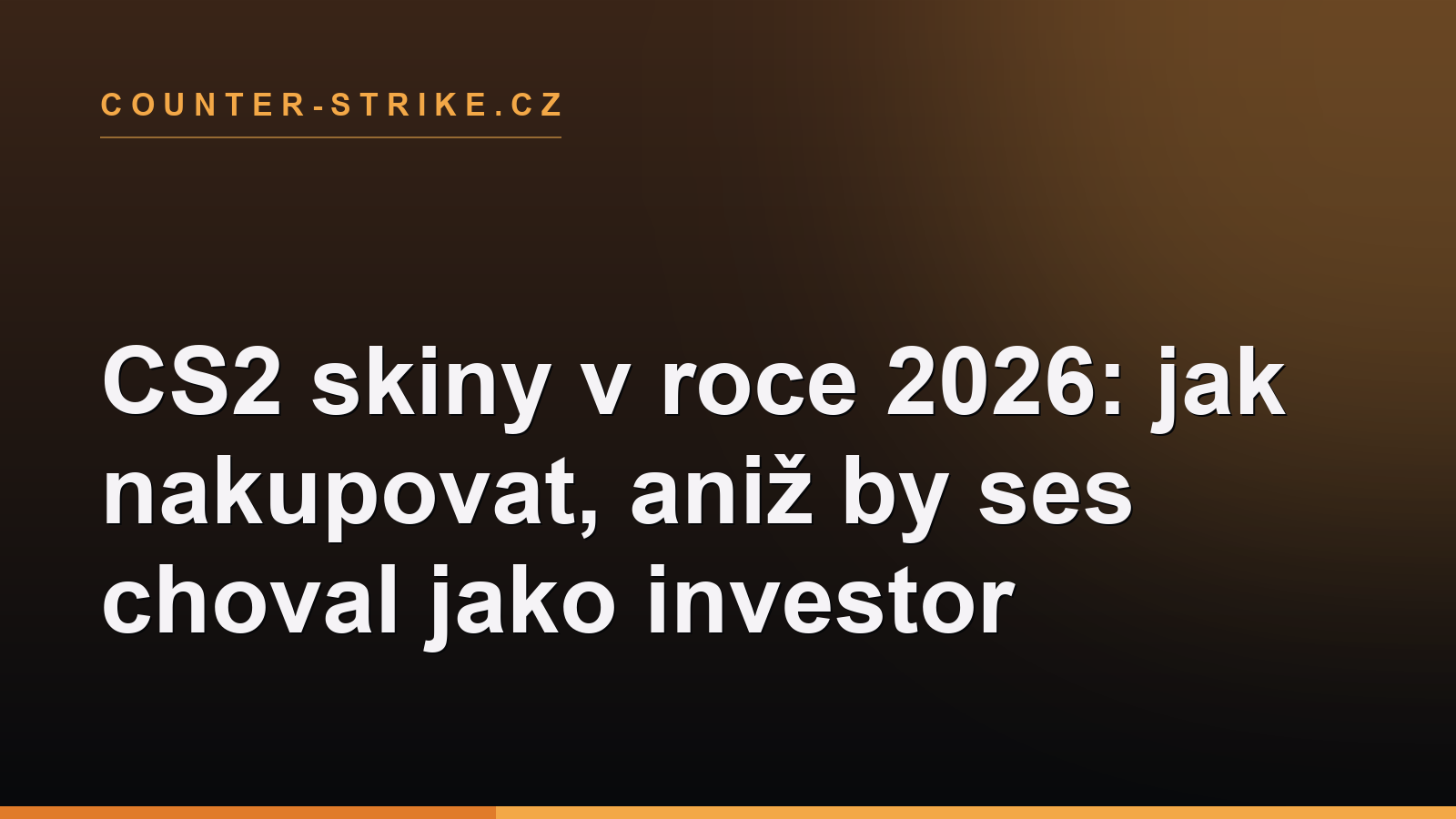 CS2 skiny v roce 2026: jak nakupovat, aniž by ses choval jako investor